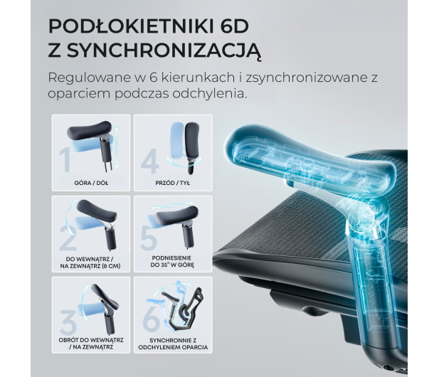 Sihoo DORO C300 PRO Mesh czarny - 1542252 - zdjęcie 9